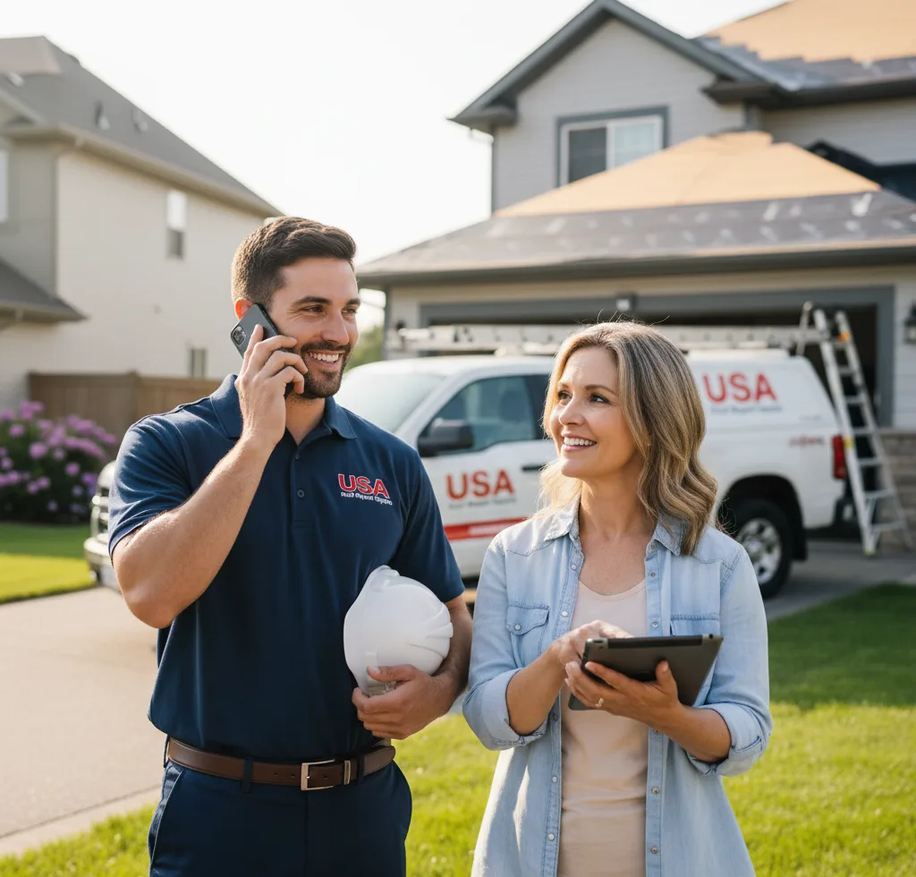 USA Roof Repair Experts customer support in Whitney